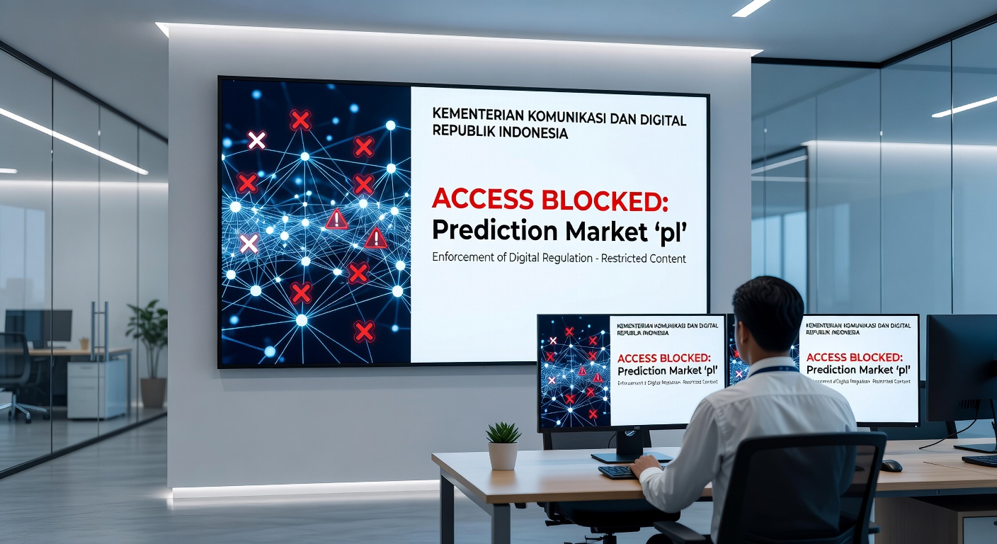 Digital map highlighting Southeast Asian countries with active online platform restrictions