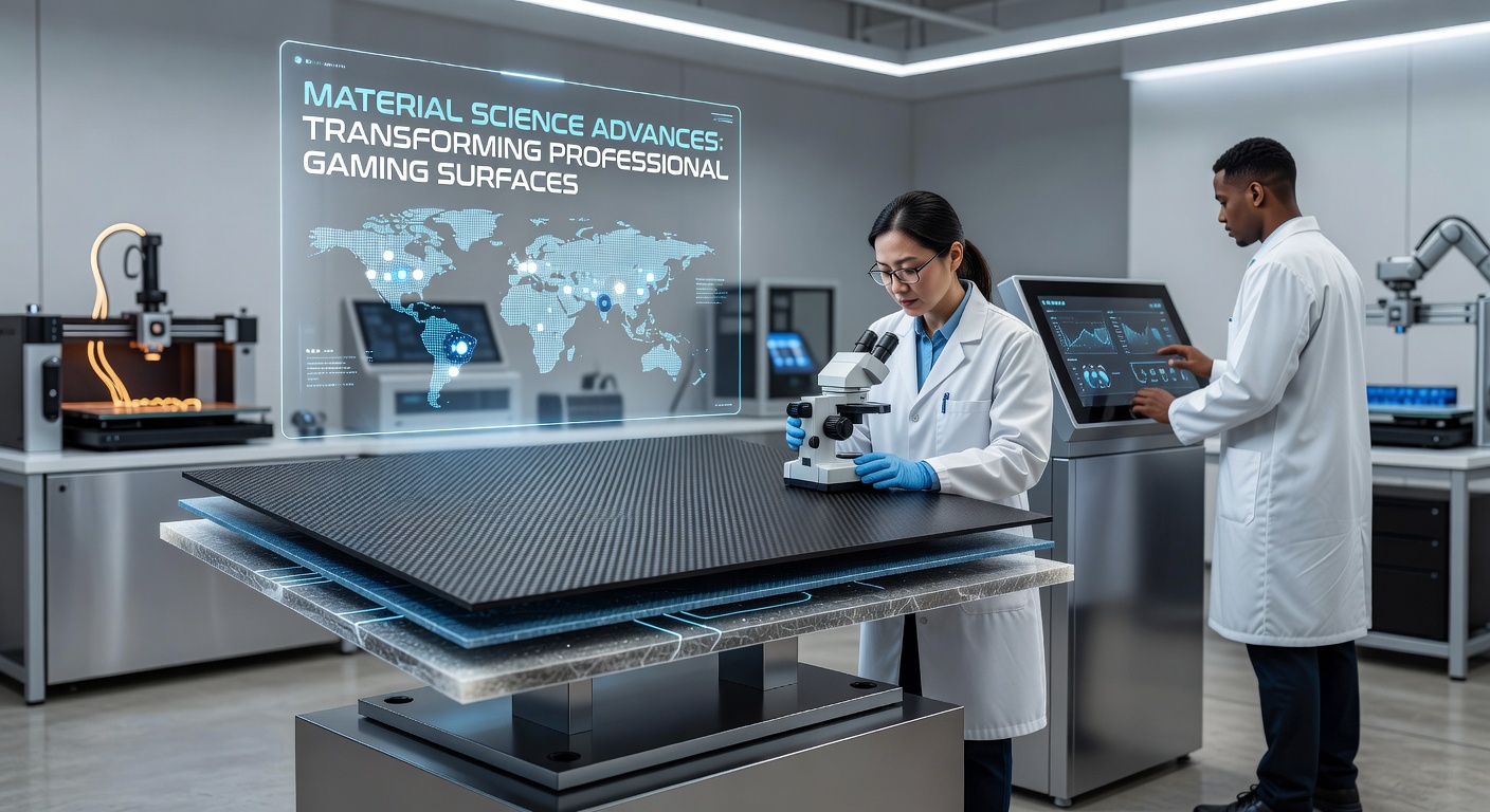 Close-up view of advanced polymer-infused gaming felt with embedded nano-coating layers on a professional poker table surface